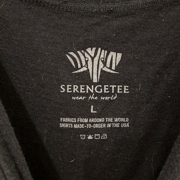 SerengeTee California Flag Long Sleeve Crop - Picture 3 of 4